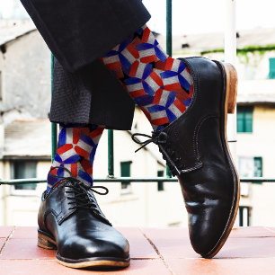       France Flag Pattern French Unique Cool Funny Socks