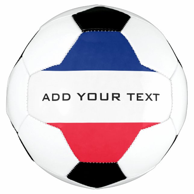 France Flag Personalised Soccer Ball (Front)