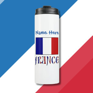 France Flag Personalised Thermal Tumbler
