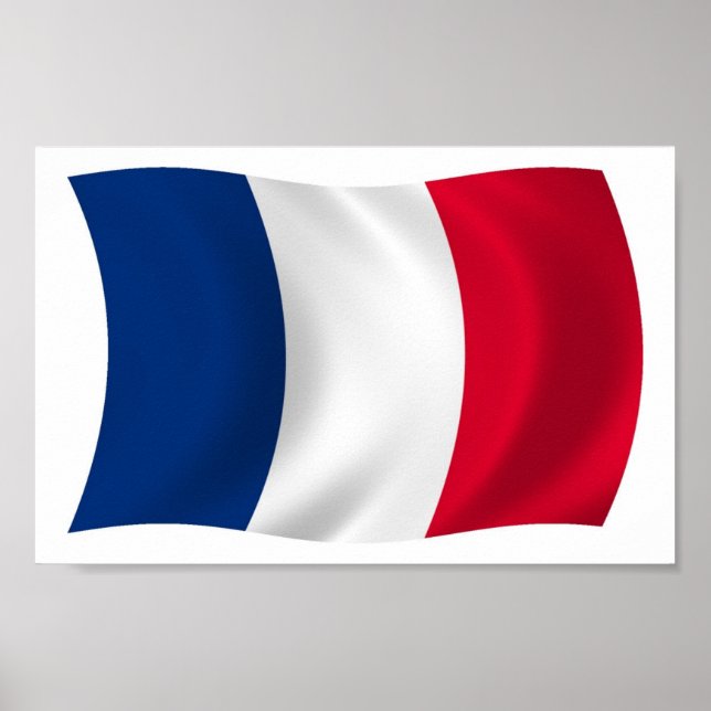 France Flag Poster Print (Front)