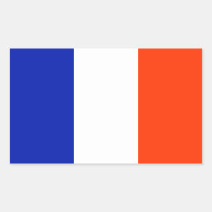 france flag rectangular sticker
