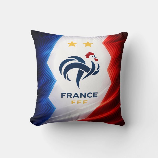 France Flag Rooster Design Pillow (Front)