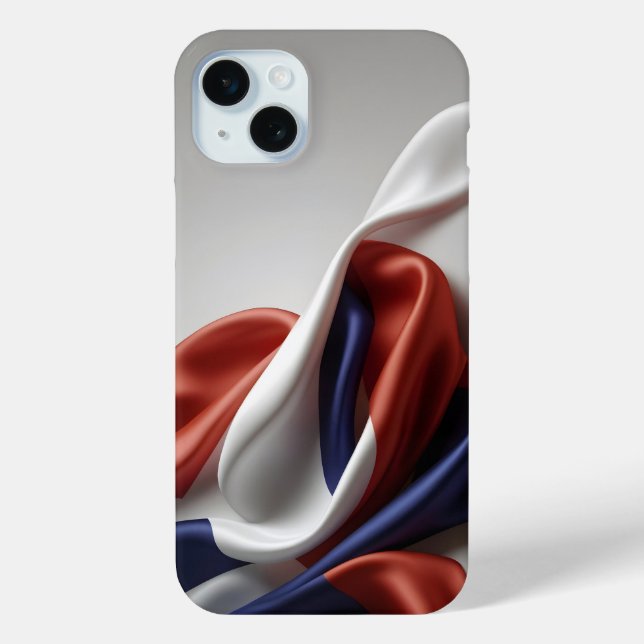 France flag silk texture Case-Mate iPhone case (Back)