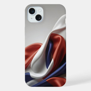 France flag silk texture iPhone 15 plus case