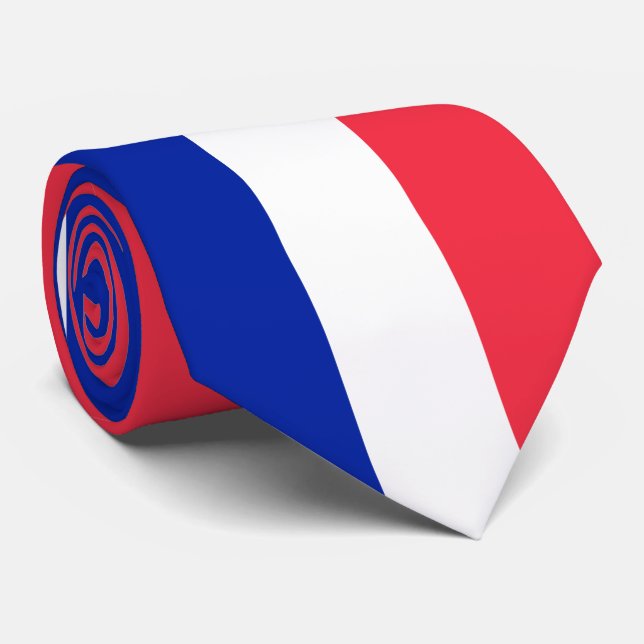 France Flag Tie (Rolled)
