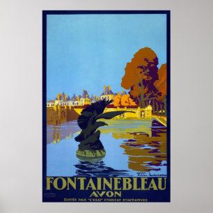 France Fontainebleau Avon Poster
