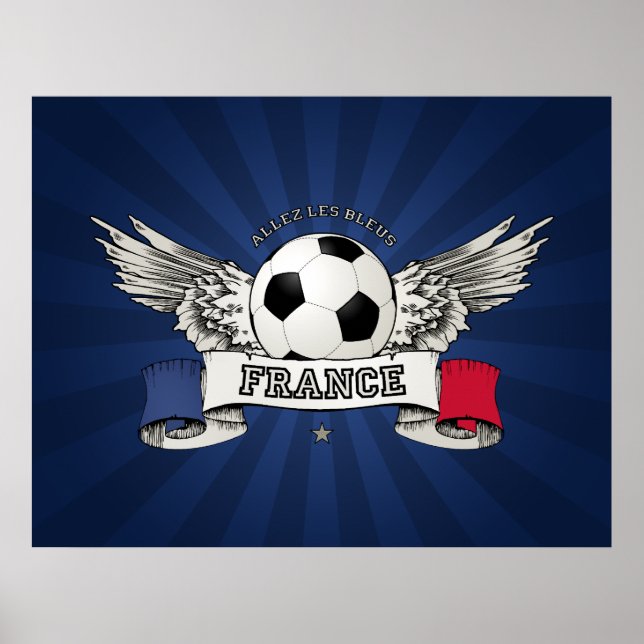 France Football National Team Supporter poster (Front)