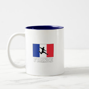 France Football Soccer National Team Two-Tone Coffee Mug