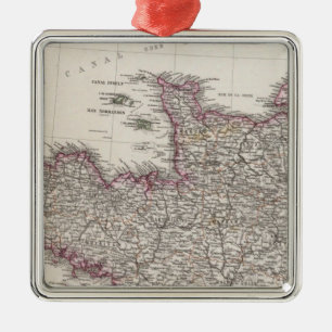 France, four leaves, leaf 1 metal ornament