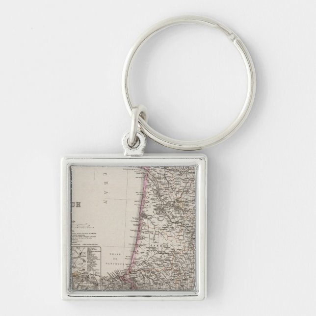 France, four leaves, leaf 3 key ring (Front)