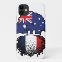 France French Australian Australia Tree Roots Flag
