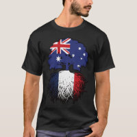 France French Australian Australia Tree Roots Flag