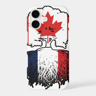 France French Canadian Canada Tree Roots Flag