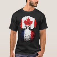 France French Canadian Canada Tree Roots Flag