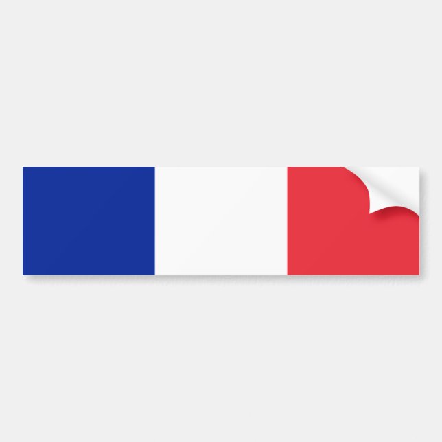 France/French Flag Bumper Sticker (Front)
