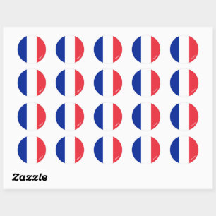 France & French flag patriots, holiday / sports Classic Round Sticker