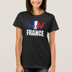 France French France Flag National Animal Silhouet T-Shirt