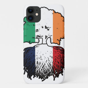 France French Irish Ireland Tree Roots Flag iPhone 11 Case