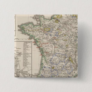 France from 1461 to 1610 15 cm square badge