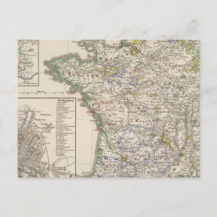 France from 1461 to 1610 postcard