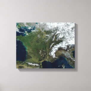 France from space canvas print
