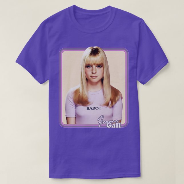 France Gall Retro Faded Style Fan Design T-Shirt (Design Front)