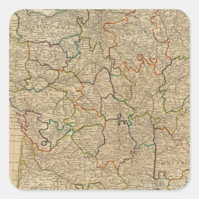 France, governments square sticker (Front)