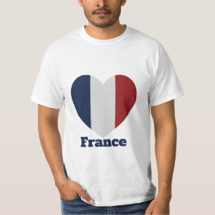 France Heart Flag T-Shirt