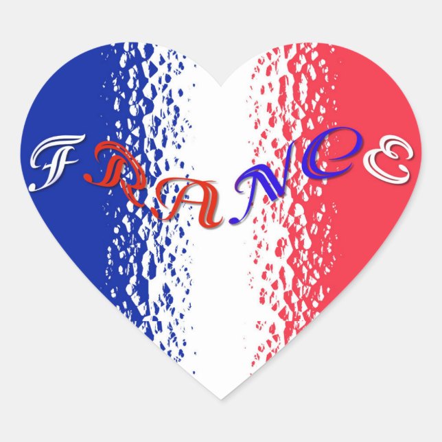 France Heart Sticker (Front)