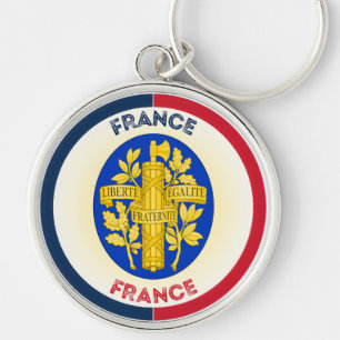 France Heritage Emblem Key Ring