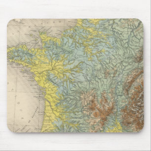 France hypsometric mouse pad