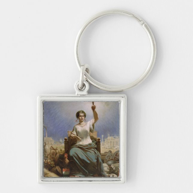 France Illuminating the World Key Ring (Front)
