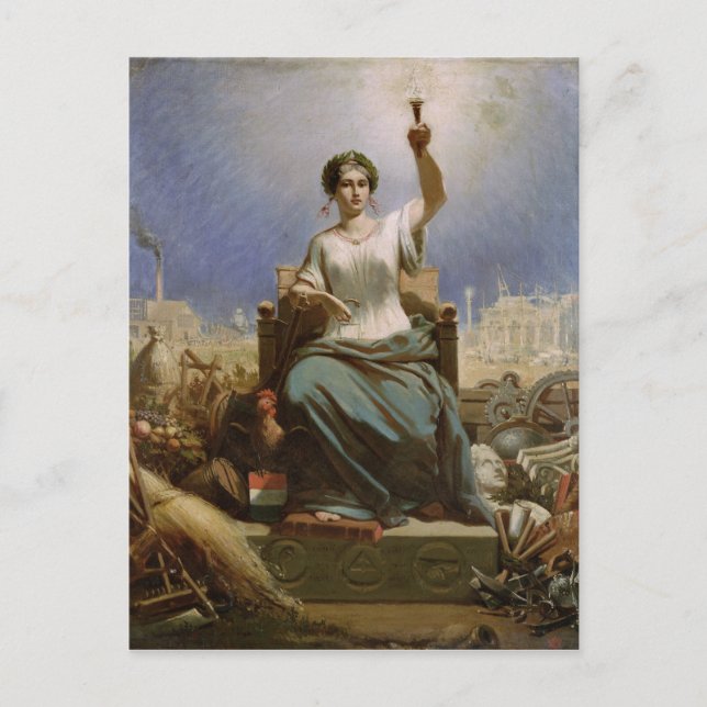 France Illuminating the World Postcard (Front)