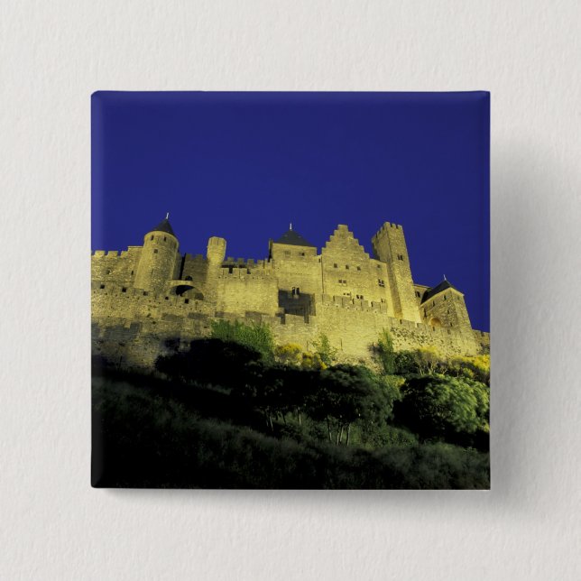 FRANCE, Languedoc Carcassonne 15 Cm Square Badge (Front)