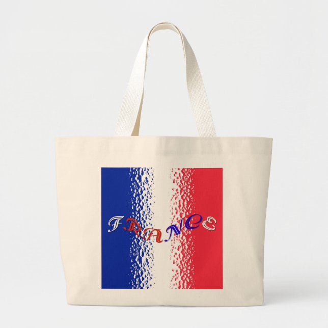 France Large Tote Bag (Front)