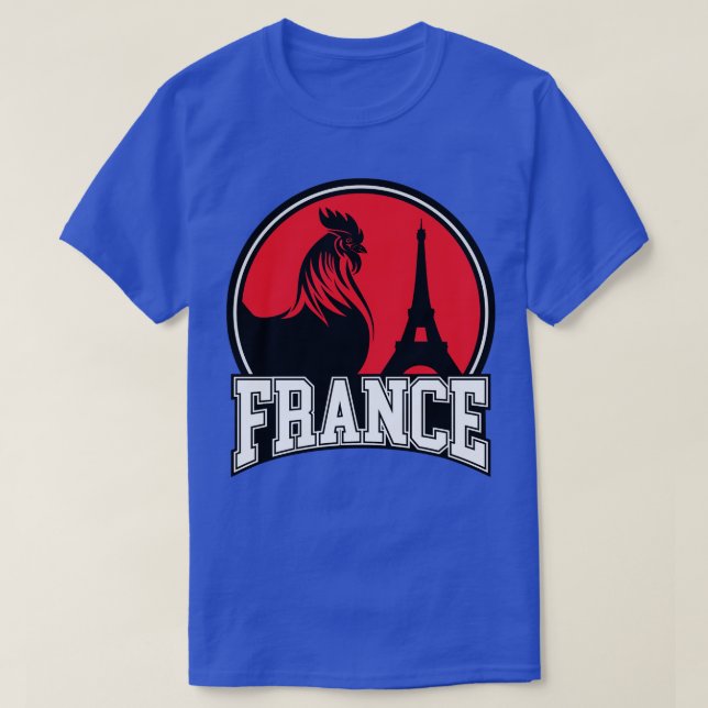 France Le coq gaulois les symboles de la france T-Shirt (Design Front)