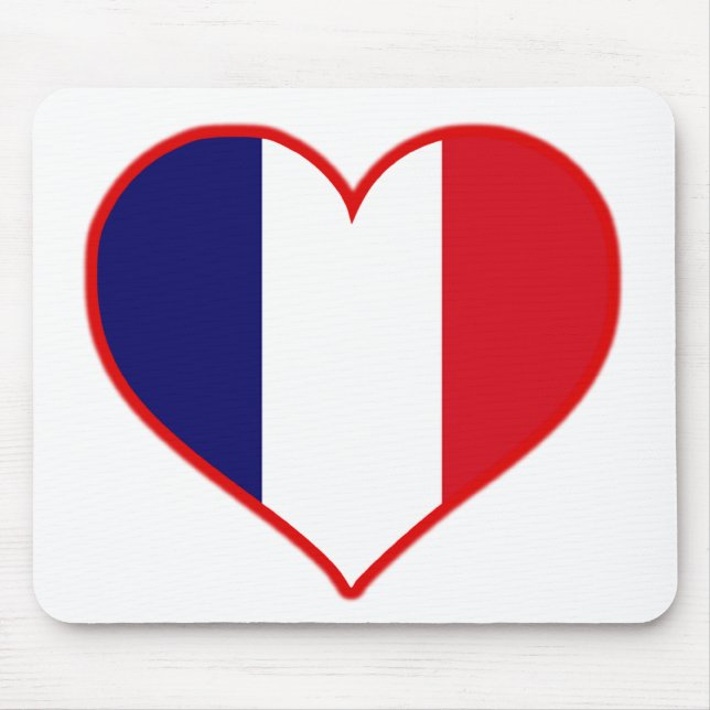 France Love Mouse Pad (Front)