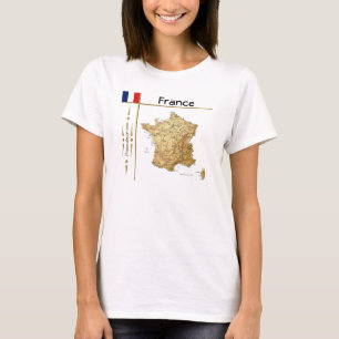 France Map + Flag + Title T-Shirt