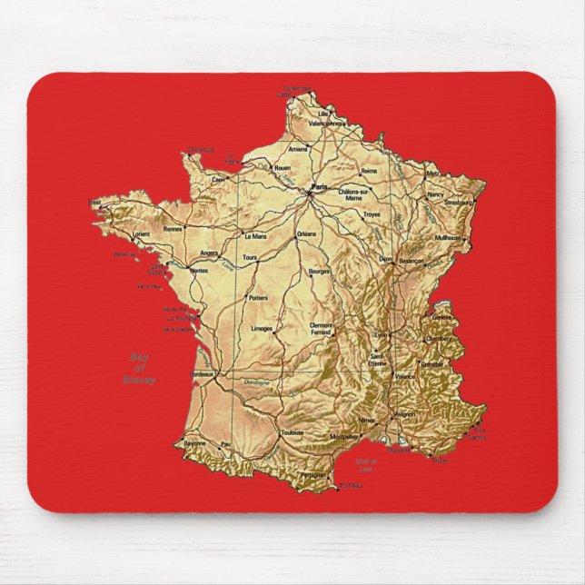 France Map Mousepad (Front)