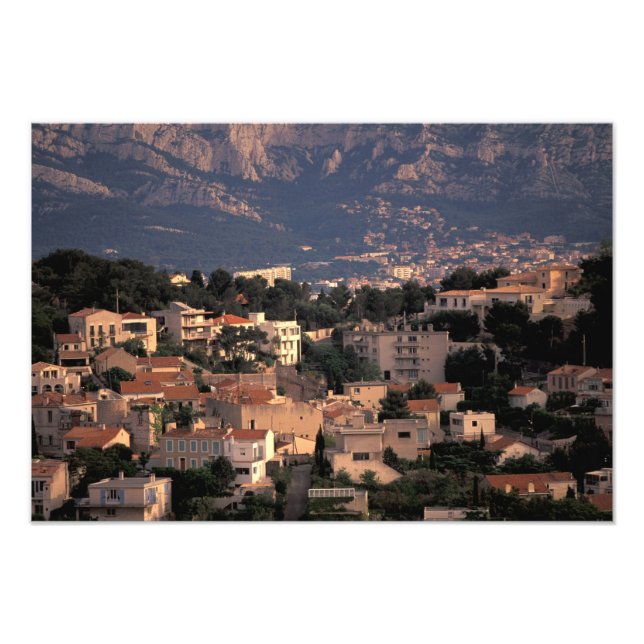 France, Marseille, Provence. Southern suburbs Photo Print (Front)