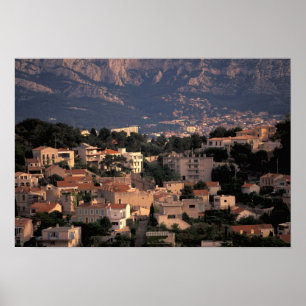 France, Marseille, Provence. Southern suburbs Poster