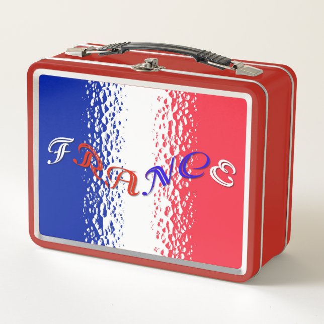 France Metal Lunch Box (Front)