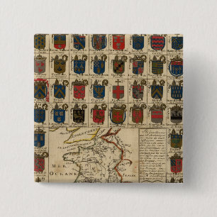 France Military 15 Cm Square Badge