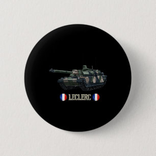 France Military Modern War Main Battle Tank Lecler 6 Cm Round Badge