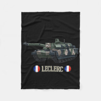 France Military Modern War Main Battle Tank Lecler Fleece Blanket