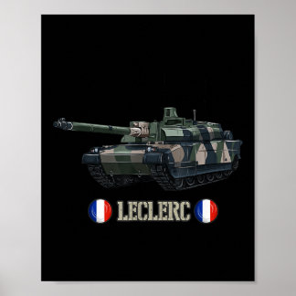 France Military Modern War Main Battle Tank Lecler Poster