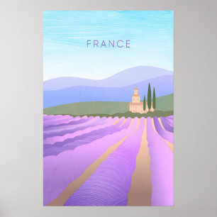 France Minimal Travel Poster