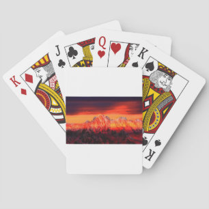 France Mont Blanc Cable Car Playing Cards