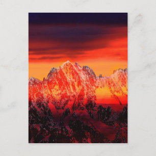 France Mont Blanc Cable Car Postcard
