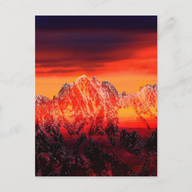 France Mont Blanc Cable Car Postcard (Front)